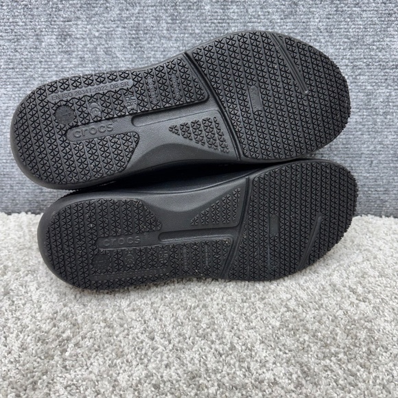 Crocs Women's Triple Black On The Clock Work Sneakers 209476 size 11 - Picture 7 of 8